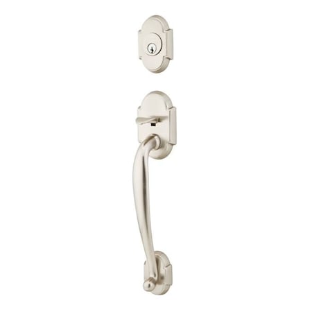 Emtek Satin Nickel Handleset, 4302RBLUS15LH 4302RBLUS15LH
